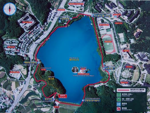                                                  연세대학교 미래캠퍼스 안내도(사진촬영 : 서홍렬 기자)