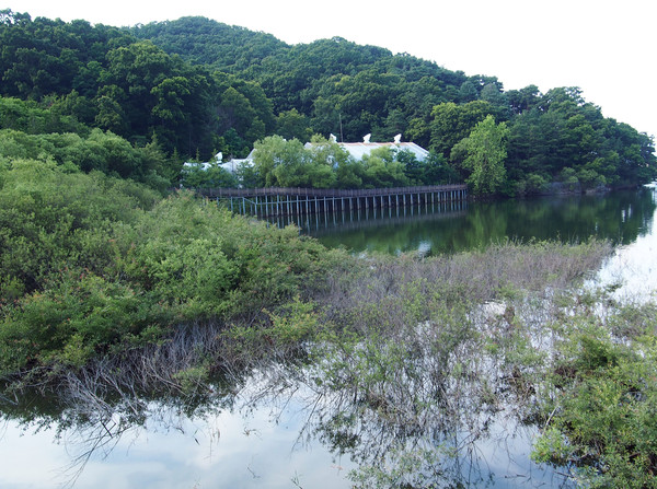             하수종말처리장. 이곳에서 하수종말처리를 하여 호수가 오염되는 것을 방지한다.(사진촬영 : 서홍렬 기자)