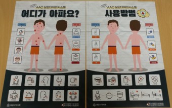               화성시 약국 의사소통 도움판(사진제공 : 화성시약사회)
