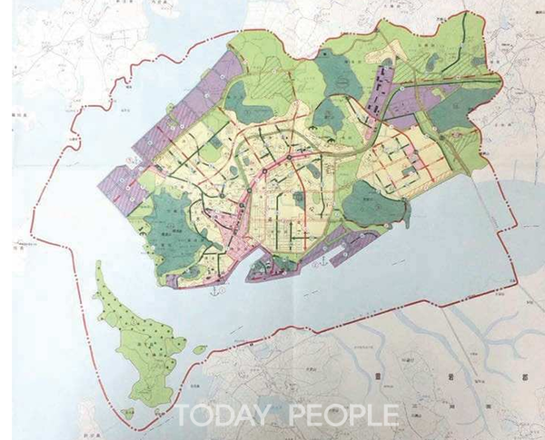 「목포도시기본계획」의 기본 구상도(1984)와 「목포도시계획재정비」의 목포시도시계획총괄도(1986)